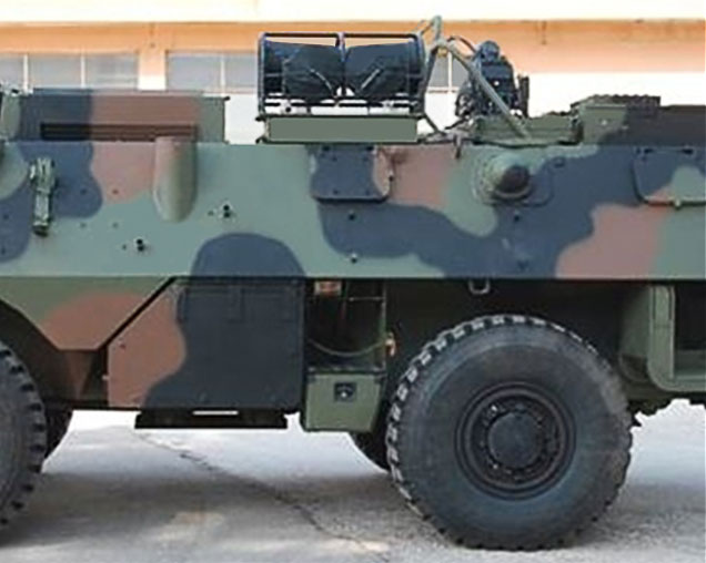 SASS 4200 installation on NATO vehicle.