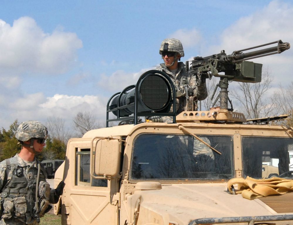 SASS 4200 on a NATO vehicle. Simulation. Photo credit: U.S. Army, Kellie Etheridge